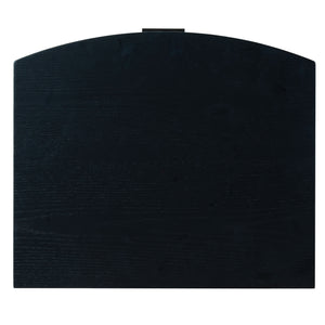 Safavieh Shelbie 3 Drawer Reeded Nightstand - Elegant Oak Design With Modern Accents For Any Bedroom Decor Black ,Black Wood ,Polyester Resin Drawer Fronts ,Metal Sfv2206b