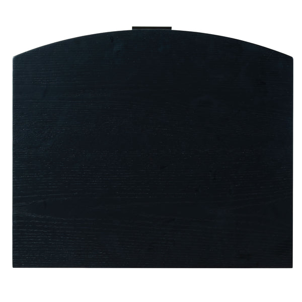 Safavieh Shelbie 3 Drawer Reeded Nightstand - Elegant Oak Design With Modern Accents For Any Bedroom Decor Black ,Black Wood ,Polyester Resin Drawer Fronts ,Metal Sfv2206b