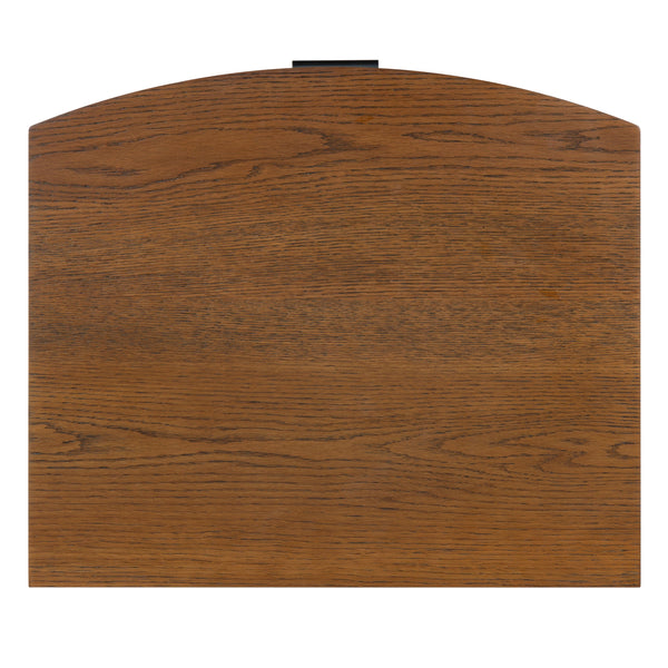 Safavieh Shelbie 3 Drawer Reeded Nightstand - Elegant Oak Design With Modern Accents For Any Bedroom Decor Medium Oak ,Black Wood ,Polyester Resin Drawer Fronts ,Metal Sfv2206c