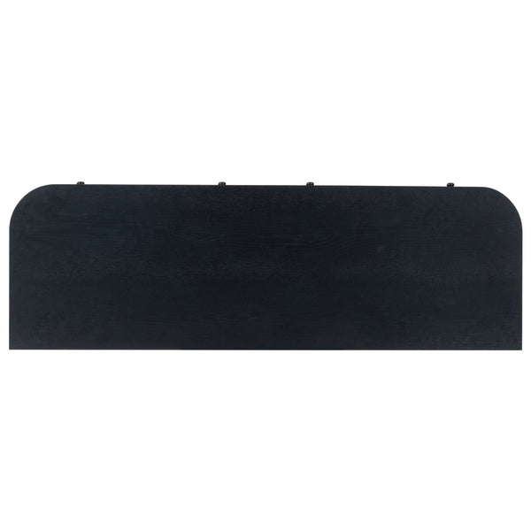 Safavieh Shelbie 6 Drawer Reeded Dresser - Elegant Oak Design With Unique Texture And Sturdy Construction Black ,Black Wood ,Polyester Resin Drawer Fronts ,Metal Sfv2207b