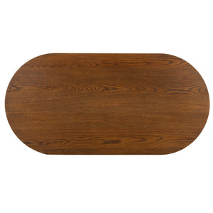 Safavieh Shelbie Reeded Oval Coffee Table - Elegant Wood Design For Stylish Living Room Décor And Functionality Medium Oak Wood ,Polyester Resin Drawer Fronts Sfv2209c