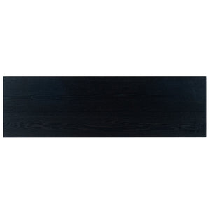 Safavieh SHELBIE 3-Door Reeded Sideboard and TV Stand - Modern Storage Solution for Stylish Living Spaces Black / Black SFV2210B