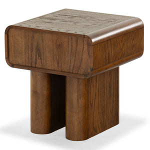 Safavieh Torricelli 1 Drawer Wood Nightstand In Medium Oak - Elegant & Versatile Bedroom Accent Piece Medium Oak Wood Sfv2212a