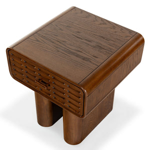 Safavieh Torricelli 1 Drawer Wood Nightstand In Medium Oak - Elegant & Versatile Bedroom Accent Piece Medium Oak Wood Sfv2212a