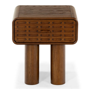 Safavieh TORRICELLI 1 Drawer Wood Nightstand in Medium Oak - Timeless Style for Any Bedroom Decor SFV2212A