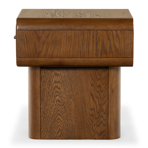 Safavieh Torricelli 1 Drawer Wood Nightstand In Medium Oak - Elegant & Versatile Bedroom Accent Piece Medium Oak Wood Sfv2212a