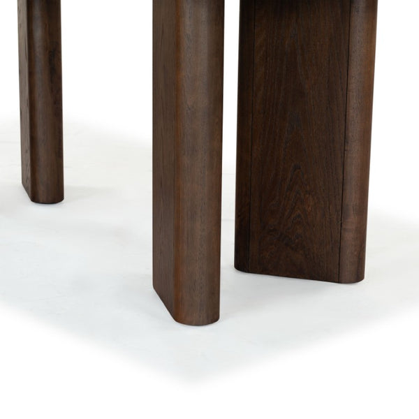 Safavieh Barnard Rectangular Wood Dining Table Seats Eight in a Matte Industrial Style Walnut SFV2214B-2BX