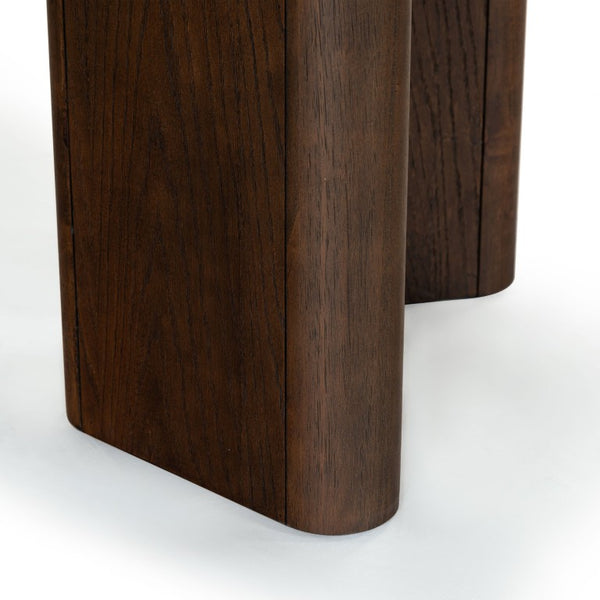 Safavieh Barnard Rectangular Wood Dining Table Seats Eight in a Matte Industrial Style Walnut SFV2214B-2BX