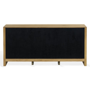 Darnell Wood 3-Drawer Sideboard With Ample Storage And Timeless Grain For Living Or Dining Rooms