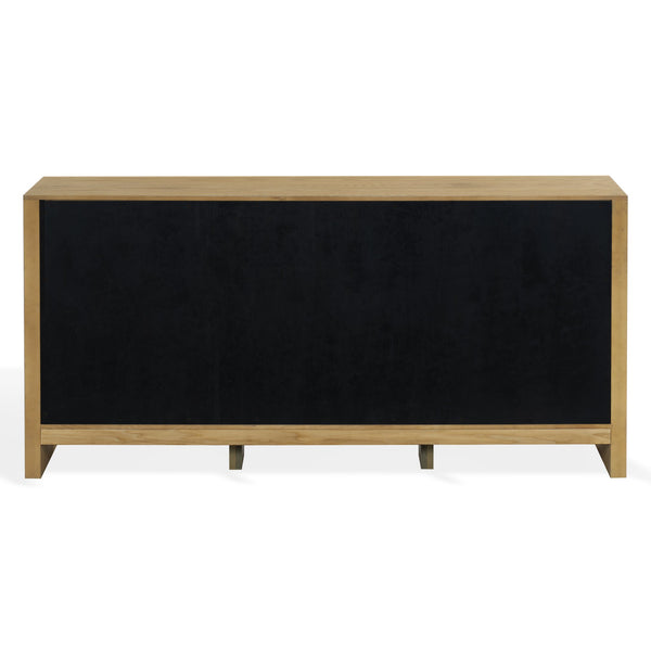 Darnell Wood 3-Drawer Sideboard With Ample Storage And Timeless Grain For Living Or Dining Rooms