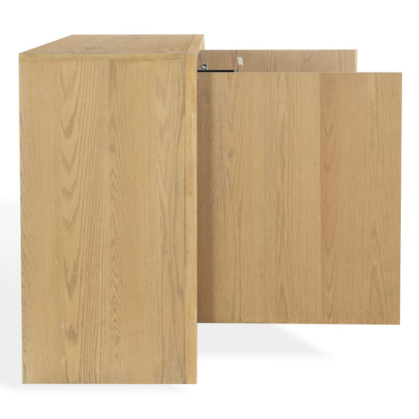 Darnell Wood 3-Drawer Sideboard With Ample Storage And Timeless Grain For Living Or Dining Rooms