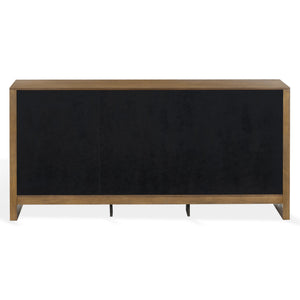 Darnell Wood 3-Drawer Sideboard With Ample Storage And Timeless Grain For Living Or Dining Rooms