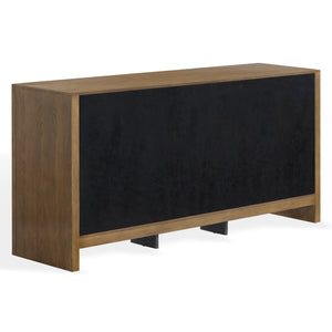 Darnell Wood 3-Drawer Sideboard With Ample Storage And Timeless Grain For Living Or Dining Rooms