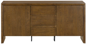 Darnell Wood 3-Drawer Sideboard With Ample Storage And Timeless Grain For Living Or Dining Rooms