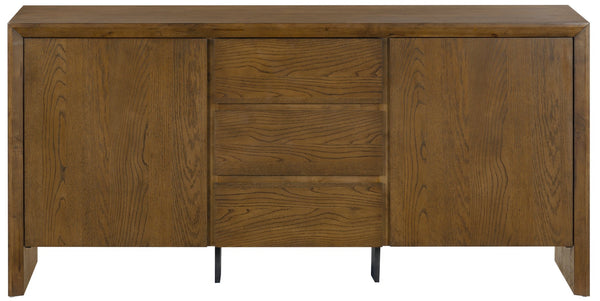 Darnell Wood 3-Drawer Sideboard With Ample Storage And Timeless Grain For Living Or Dining Rooms