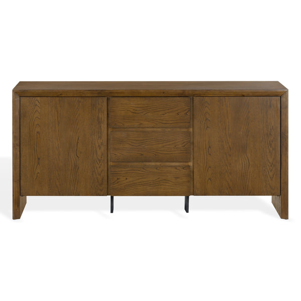 Darnell Wood 3-Drawer Sideboard With Ample Storage And Timeless Grain For Living Or Dining Rooms
