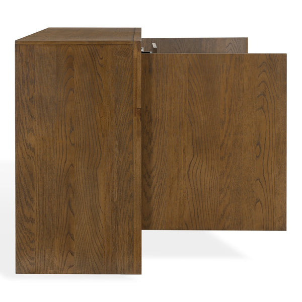 Darnell Wood 3-Drawer Sideboard With Ample Storage And Timeless Grain For Living Or Dining Rooms