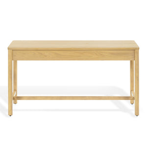 Safavieh Jaylessa Wood 2 Drawer Desk - Elegant, Functional Design For Stylish Workspaces And Organized Essentials Natural Wood ,98% ,Metal ,2% Sfv2217a