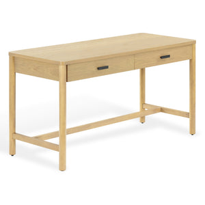 Safavieh Jaylessa Wood 2 Drawer Desk - Elegant, Functional Design For Stylish Workspaces And Organized Essentials Natural Wood ,98% ,Metal ,2% Sfv2217a