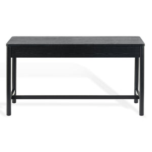 Safavieh Jaylessa Wood 2 Drawer Desk - Elegant, Functional Design For Stylish Workspaces And Organized Essentials Black Wood ,98% ,Metal ,2% Sfv2217b