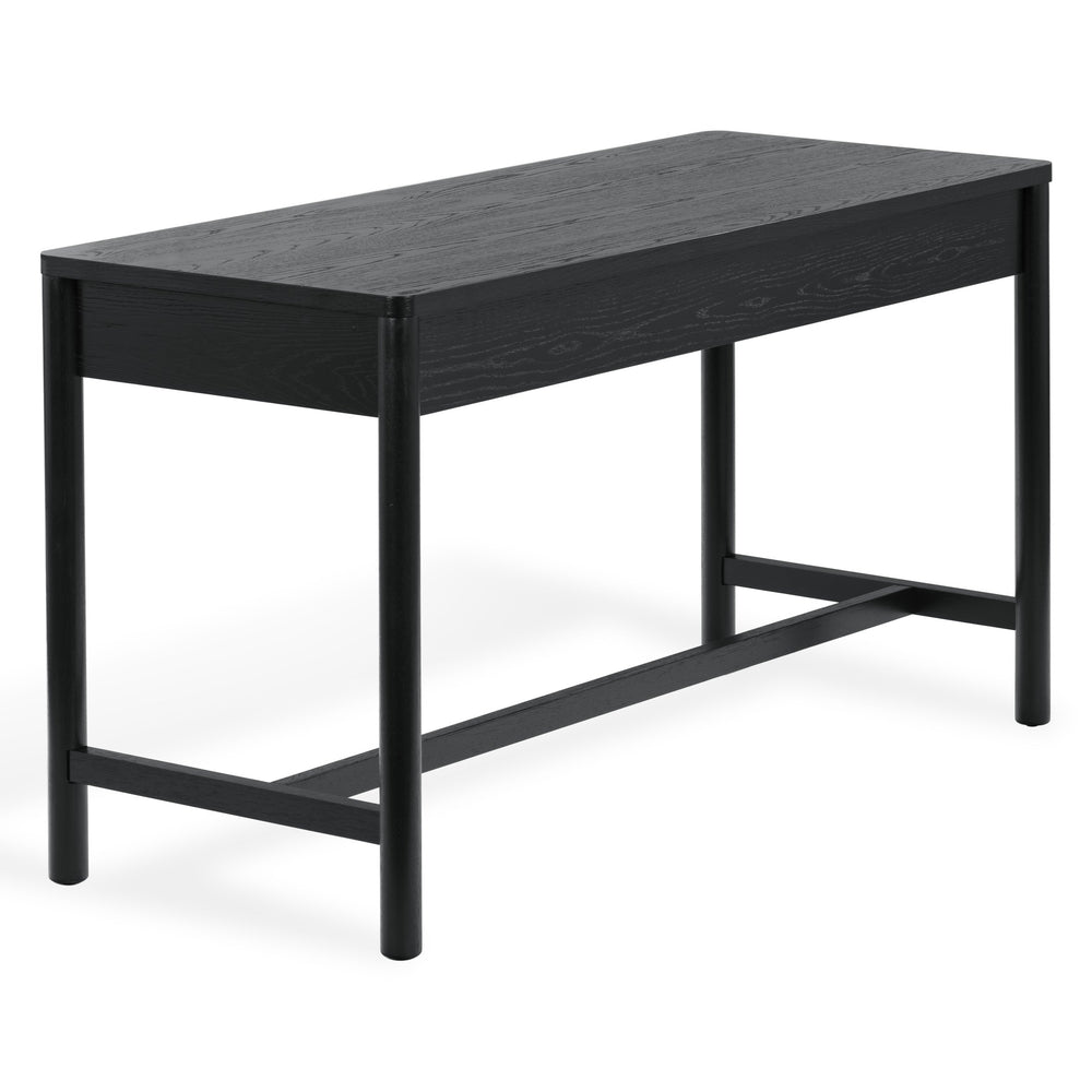 Safavieh Jaylessa Wood 2 Drawer Desk - Elegant, Functional Design For Stylish Workspaces And Organized Essentials Black Wood ,98% ,Metal ,2% Sfv2217b