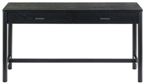 Safavieh Jaylessa Wood 2 Drawer Desk - Elegant, Functional Design For Stylish Workspaces And Organized Essentials Black Wood ,98% ,Metal ,2% Sfv2217b