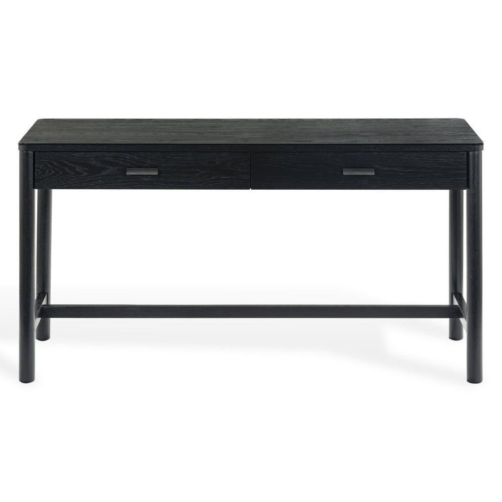 Safavieh JAYLESSA 2-Drawer Desk - Modern Workspace with Spacious Storage for Home Office or Study Area Black SFV2217B