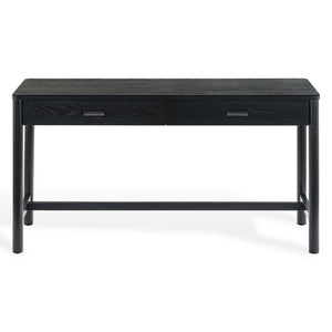 Safavieh Jaylessa Wood 2 Drawer Desk - Elegant, Functional Design For Stylish Workspaces And Organized Essentials Black Wood ,98% ,Metal ,2% Sfv2217b
