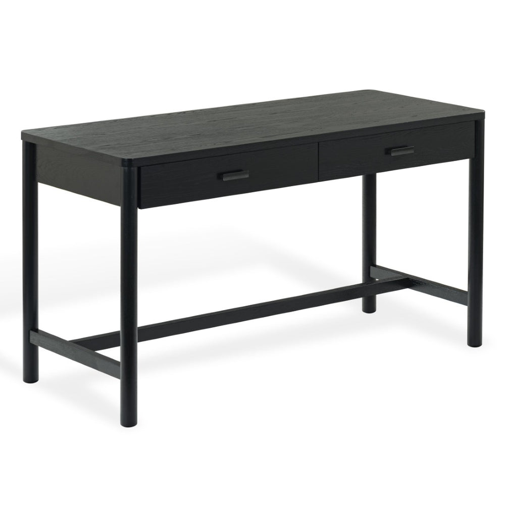 Safavieh JAYLESSA 2-Drawer Desk - Modern Workspace with Spacious Storage for Home Office or Study Area Black SFV2217B