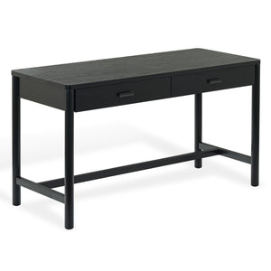 Safavieh Jaylessa Wood 2 Drawer Desk - Elegant, Functional Design For Stylish Workspaces And Organized Essentials Black Wood ,98% ,Metal ,2% Sfv2217b
