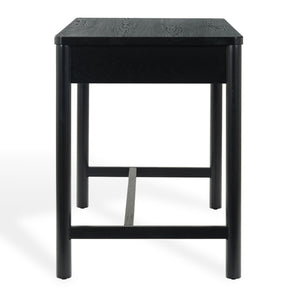 Safavieh Jaylessa Wood 2 Drawer Desk - Elegant, Functional Design For Stylish Workspaces And Organized Essentials Black Wood ,98% ,Metal ,2% Sfv2217b