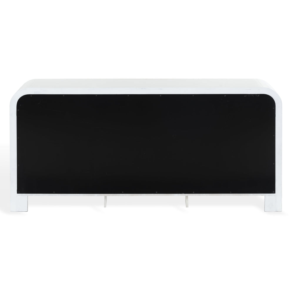 Liabella Curved 9-Drawer Dresser With Luxe Accents And Generous Storage For Glamorous Interiors