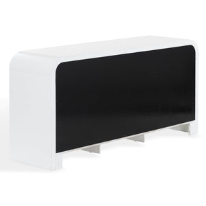 Liabella Curved 9-Drawer Dresser With Luxe Accents And Generous Storage For Glamorous Interiors