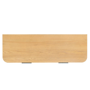Barrymore Reeded 6-Drawer Dresser With Metal Accents — Timeless Wood Grain, Spacious Smooth Drawers