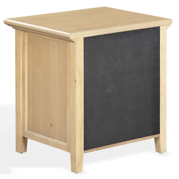 Trevor Modern 3-Drawer Wood Nightstand With Metal Accents, Smooth-Glide Storage & Compact Design