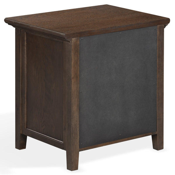 Trevor Modern 3-Drawer Wood Nightstand With Metal Accents, Smooth-Glide Storage & Compact Design