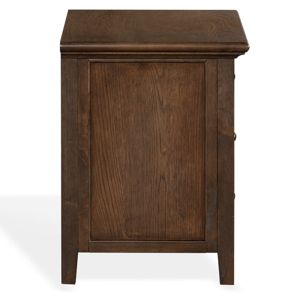 Trevor Modern 3-Drawer Wood Nightstand With Metal Accents, Smooth-Glide Storage & Compact Design