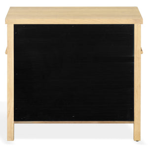 Haylie Modern 1-Drawer Wood Nightstand With Metal Base, Smooth-Glide Drawer & Durable Finish