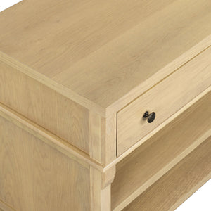 Haylie Modern 1-Drawer Wood Nightstand With Metal Base, Smooth-Glide Drawer & Durable Finish