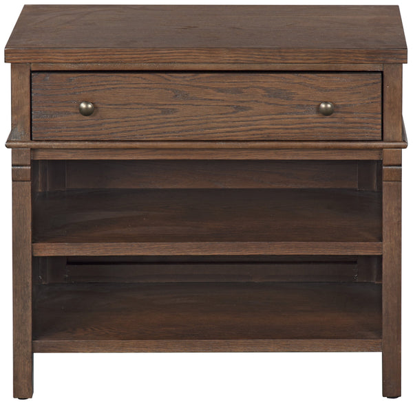 Haylie Modern 1-Drawer Wood Nightstand With Metal Base, Smooth-Glide Drawer & Durable Finish