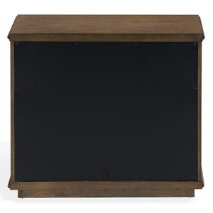 Octavian Rope-Trim Wood Nightstand With Spacious Drawer And Metal Accents For Coastal Charm