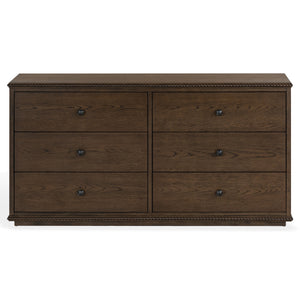 Octavian Rope-Detail Wood Dresser With Metal Accents — Solid Craftsmanship, Generous Storage, 66" W