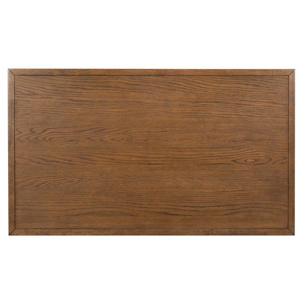 Safavieh Zeus Solid Wood Rectangular Coffee Table Warm Oak Finish Low Profile Living Room Brown SFV2235A