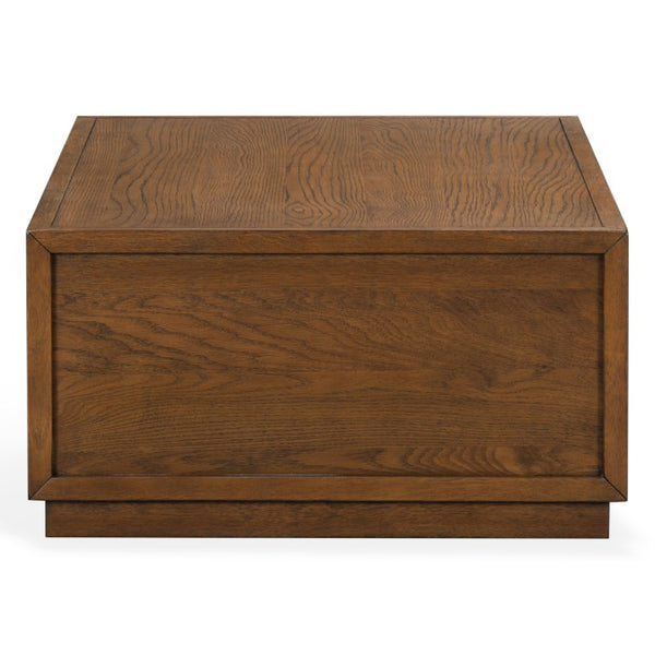 Safavieh Zeus Solid Wood Rectangular Coffee Table Warm Oak Finish Low Profile Living Room Brown SFV2235A