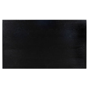 Safavieh Zeus Solid Wood Rectangular Coffee Table Warm Oak Finish Low Profile Living Room Black SFV2235B