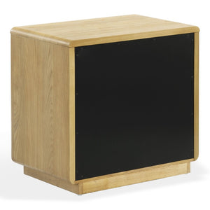Safavieh Alanna Solid Oak Nightstand with Carved Drawer Fronts for Bohemian Bedroom Styling Brown Oak SFV2236B