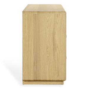 Safavieh Alanna Hand-Carved Solid Wood Six Drawer Dresser for Transitional Bedroom Storage Oak SFV2237A