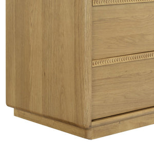 Safavieh Alanna Hand-Carved Solid Wood Six Drawer Dresser for Transitional Bedroom Storage Brown Oak SFV2237B
