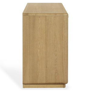 Safavieh Alanna Hand-Carved Solid Wood Six Drawer Dresser for Transitional Bedroom Storage Brown Oak SFV2237B