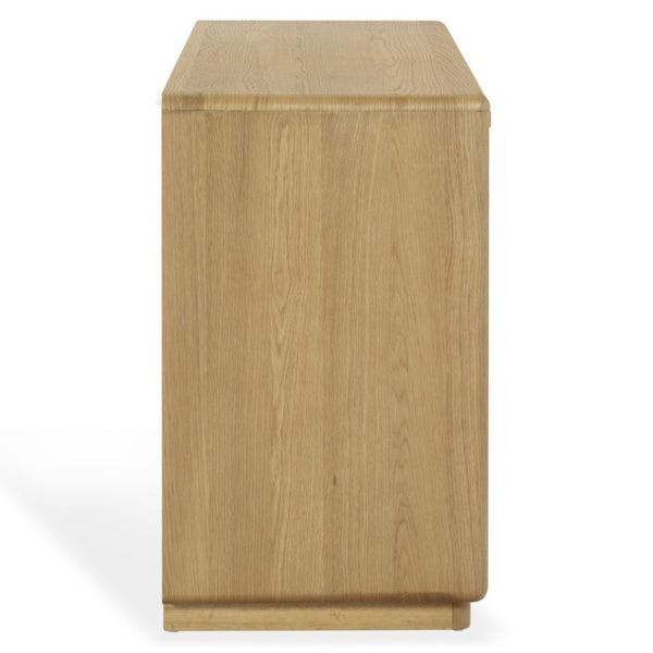 Safavieh Alanna Hand-Carved Solid Wood Six Drawer Dresser for Transitional Bedroom Storage Brown Oak SFV2237B